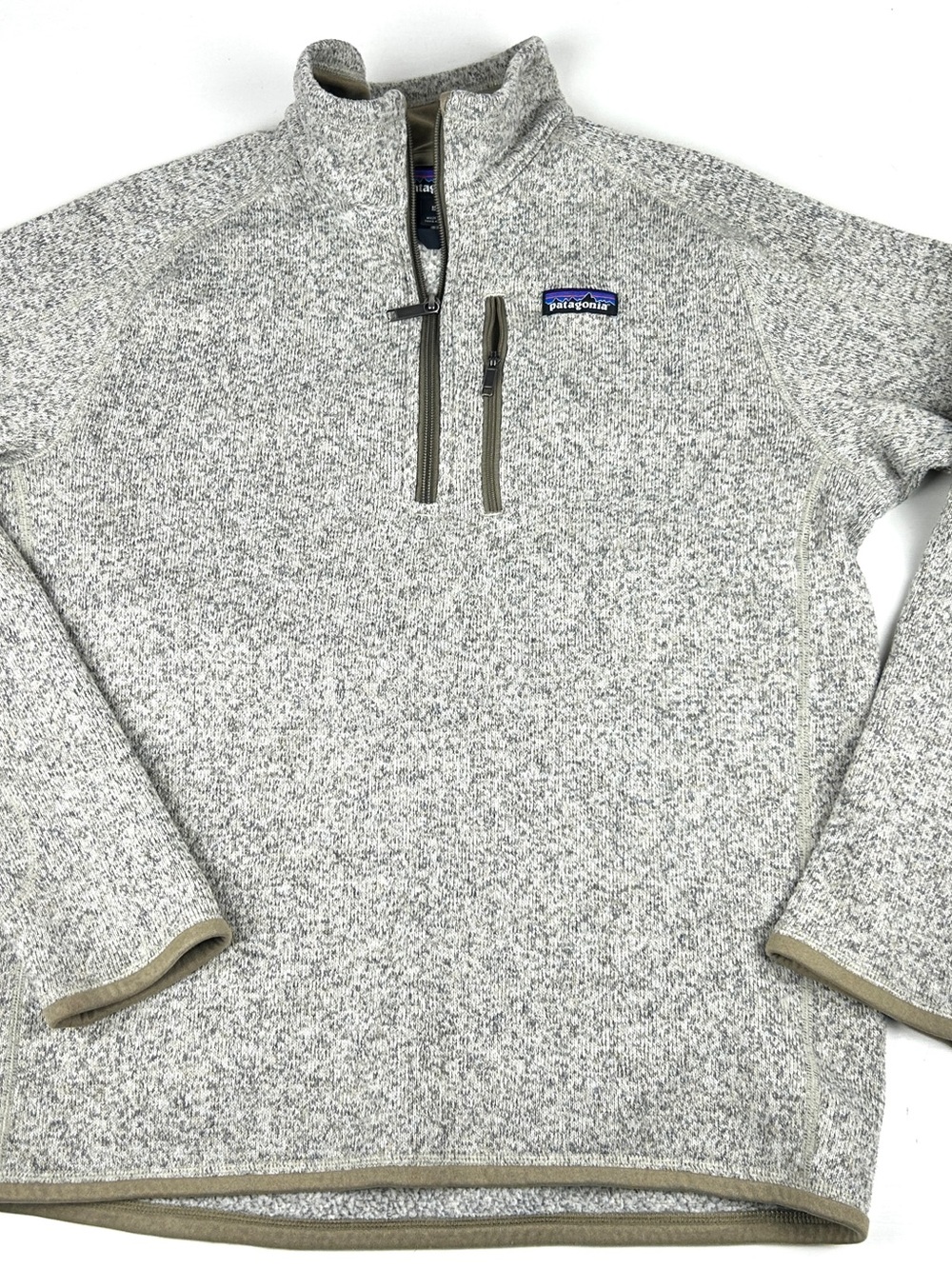 PATAGONIA Better Sweater 1/4 Zip Fleece Jacket Men's Sz Medium Gray